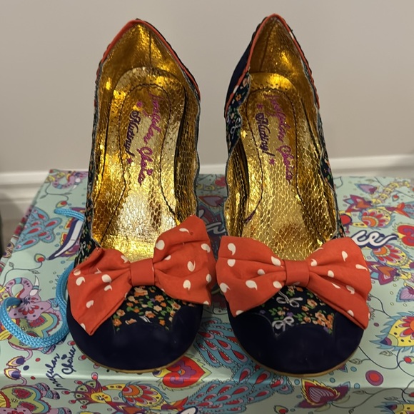 Irregular Choice Beach Trip Navy Floral size EU 36.5 - Picture 2 of 5